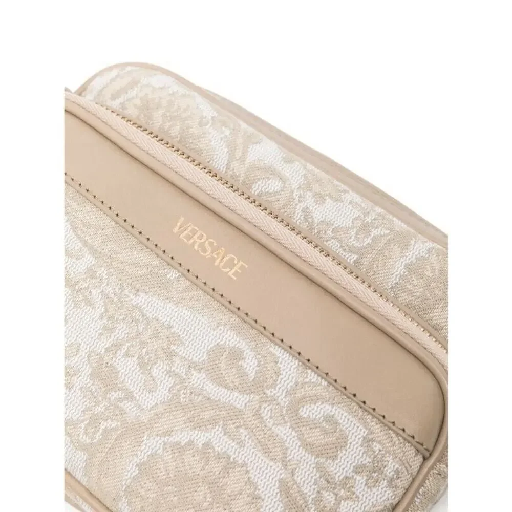Versace Athena Jacquard Barocco Cream Beige Messenger Crossbody Bag NWT $1,150 - Picture 5 of 15
